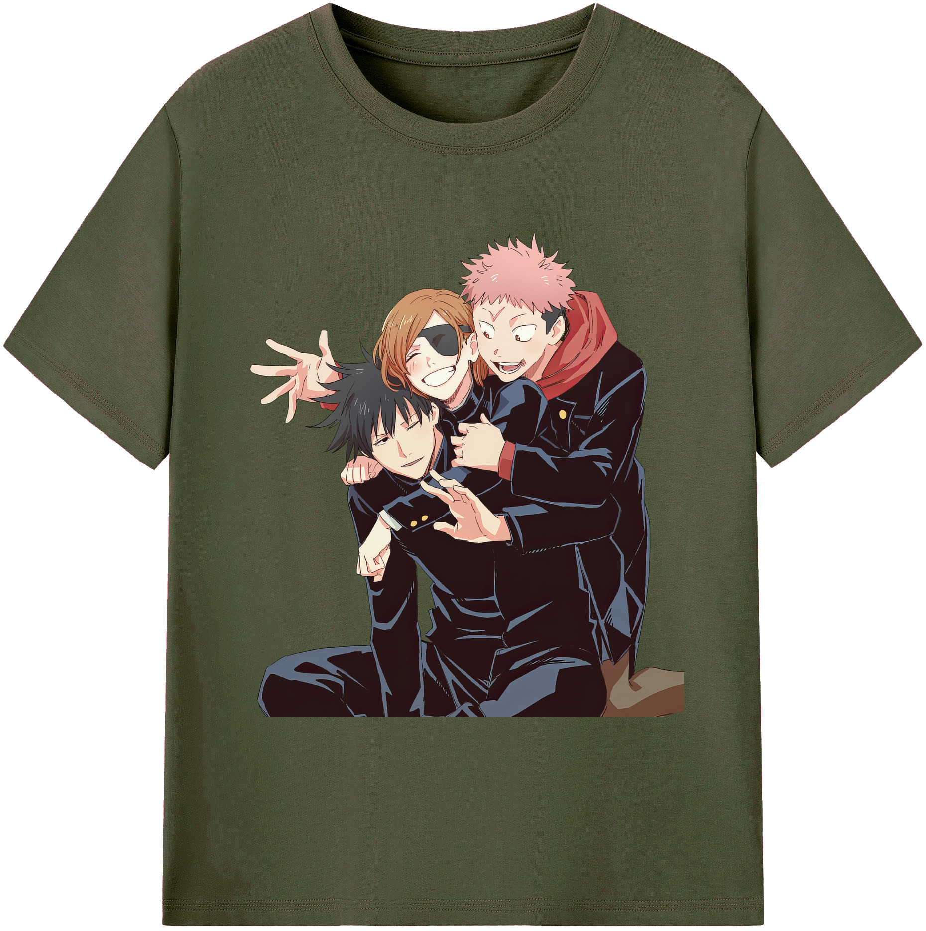（画像用） 呪術廻戦 Jujutsu Kaisen 綿100％ メンズ半袖Tシャツ｜肌触りやわらか＆通気性